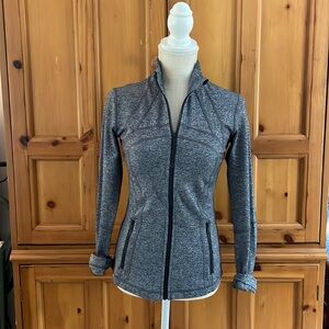 Lululemon gray light workout jacket